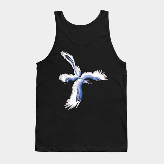 Microraptor Gui (Blue) Tank Top by Radiantglyph